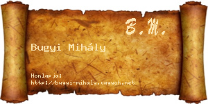 Bugyi Mihály névjegykártya